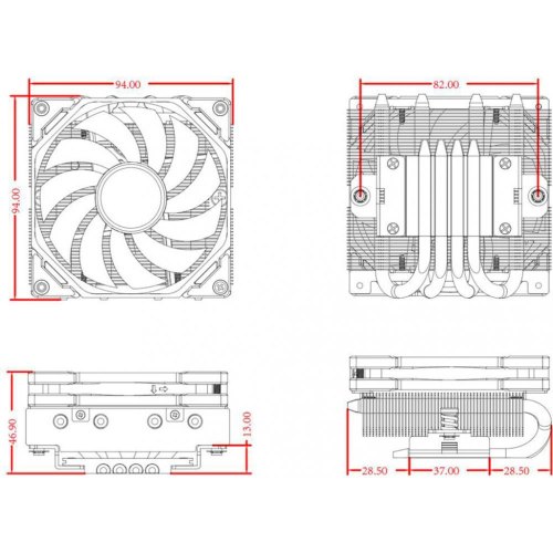 Кулер для процесора ID-Cooling IS-40-XT Black