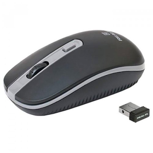Миша бездротова REAL-EL RM-303 Black/Grey (EL123200021)