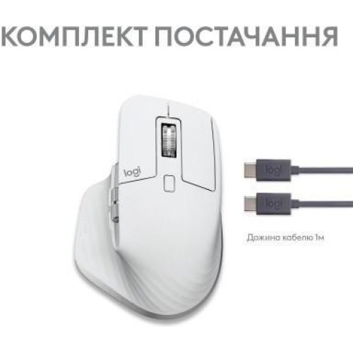 Миша бездротова Logitech MX Master 3S For Mac Pale Grey (910-006572)