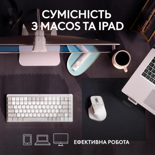 Миша бездротова Logitech MX Master 3S For Mac Pale Grey (910-006572)