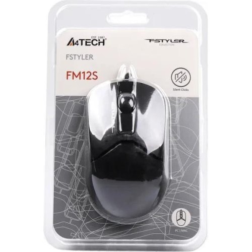 Миша дротова A4Tech Fstyler FM12S Panda Black