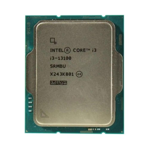 Процесор Intel Core i3 13100, 3.4GHz, s1700, 12MB, Raptor Lake, 60W, Tray (CM8071505092202)