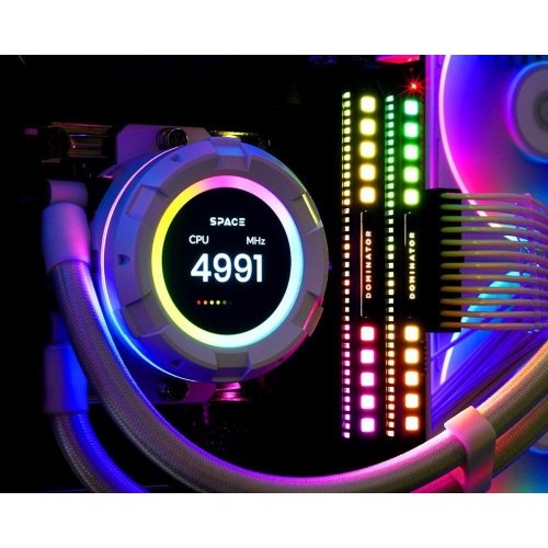 Система рідинного охолодження ID-Cooling Space LCD SL360 White