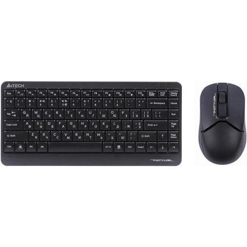 Комплект бездротовий (клавіатура, миша) A4Tech FG1112 Black