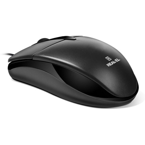 Миша дротова REAL-EL RM-214 Black (EL123200039)