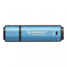 USB флеш Kingston IronKey Vault Privacy 50, 64GB, USB3.2 Type-A, Blue (IKVP50/64GB)