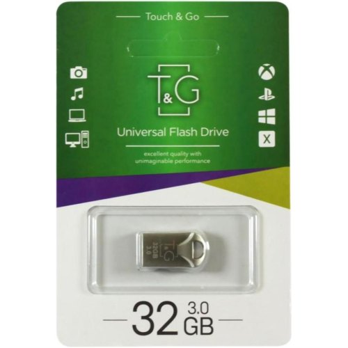 USB флеш T&G 106 Metal Series 32GB USB3.0 Silver (TG106-32G3)