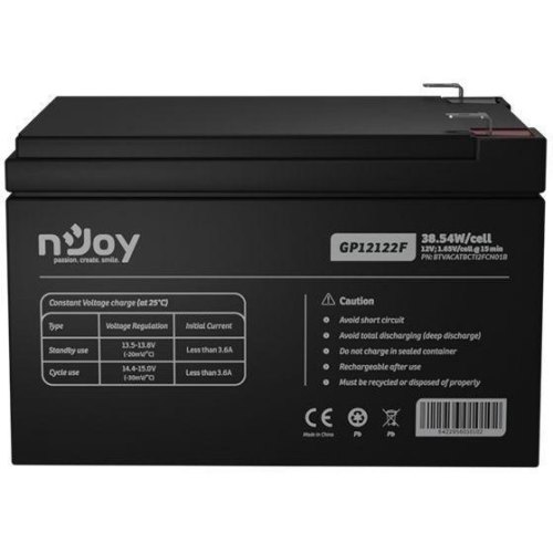 Акумуляторна батарея Njoy GP12122F, AGM, 12V, 12Ah (BTVACATBCTI2FCN01B)