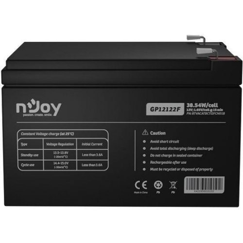 Акумуляторна батарея Njoy GP12122F, AGM, 12V, 12Ah (BTVACATBCTI2FCN01B)