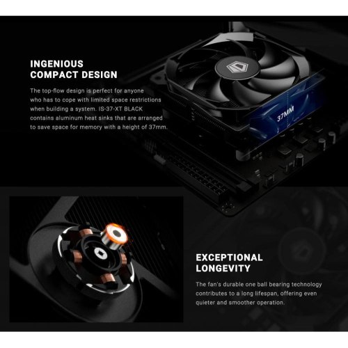Кулер для процесора ID-Cooling IS-37-XT Black