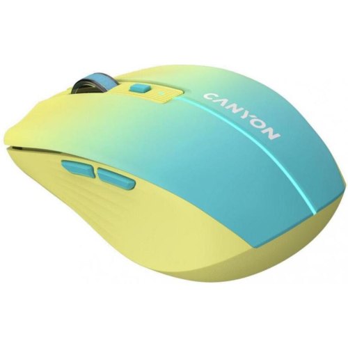 Миша бездротова Canyon MW-44 LED Rechargeable Wireless/Bluetooth Yellow Blue (CNS-CMSW44UA)
