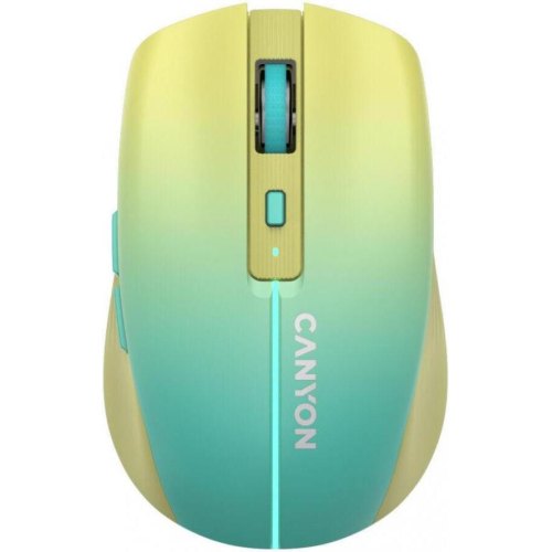 Миша бездротова Canyon MW-44 LED Rechargeable Wireless/Bluetooth Yellow Blue (CNS-CMSW44UA)