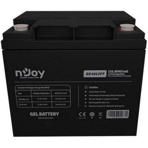 Акумуляторна батарея Njoy GE4012FF, GEL, 12V, 40Ah (BTVGCDTOMTCFFCN01B)