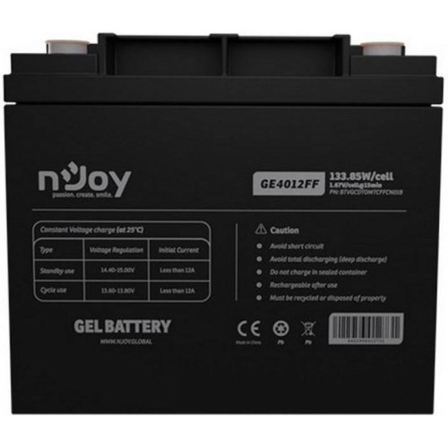 Акумуляторна батарея Njoy GE4012FF, GEL, 12V, 40Ah (BTVGCDTOMTCFFCN01B)