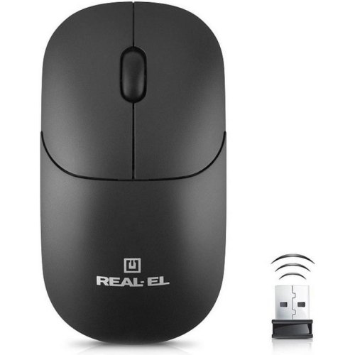 Миша бездротова REAL-EL RM-311 W Black (EL123200041)