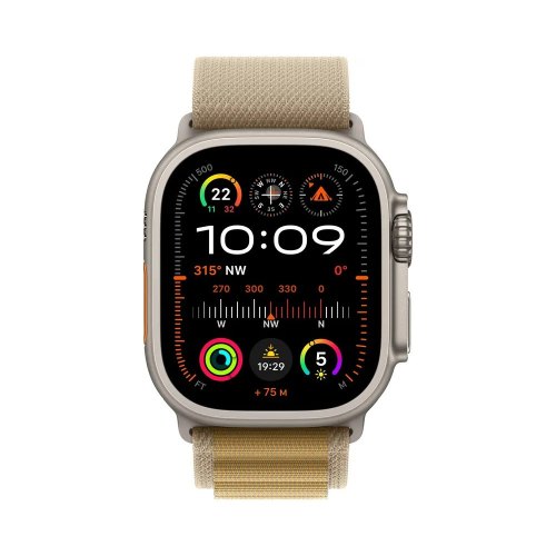 Смарт годинник Apple Watch Ultra 2 2024 GPS + Cellular 49mm Natural Titanium Case with Tan Alpine Loop - Small **