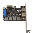 Плата розширення Frime NEC720201, PCI-E to 2xUSB3.0, 3A/порт+19pin (ECF-PCIEtoUSB006.LP)