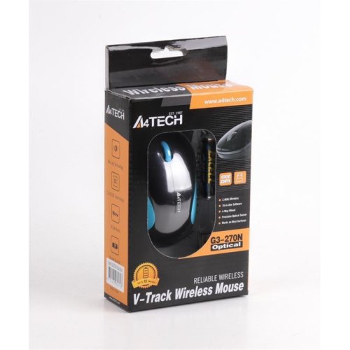 Миша бездротова A4Tech G3-270N V-Track Black/Blue