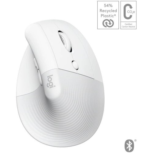 Миша бездротова Logitech Lift for Mac Vertical Ergonomic White (910-006477)