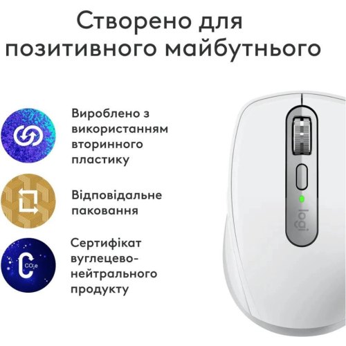 Миша бездротова Logitech MX Anywhere 3S for Mac Pale Grey (910-006946)