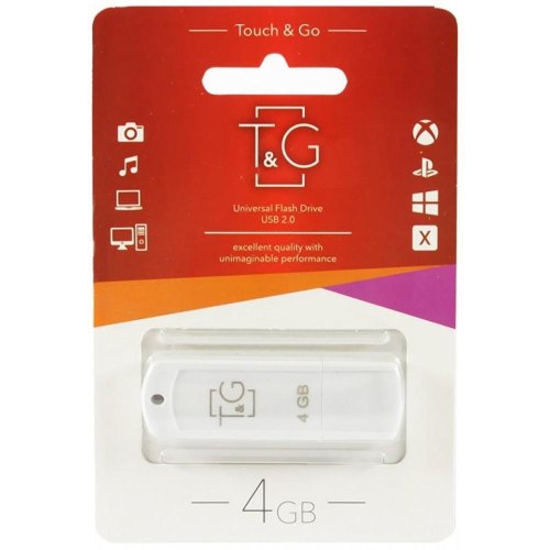 USB флеш T&G 011 Classic Series 4GB White (TG011-4GBWH)