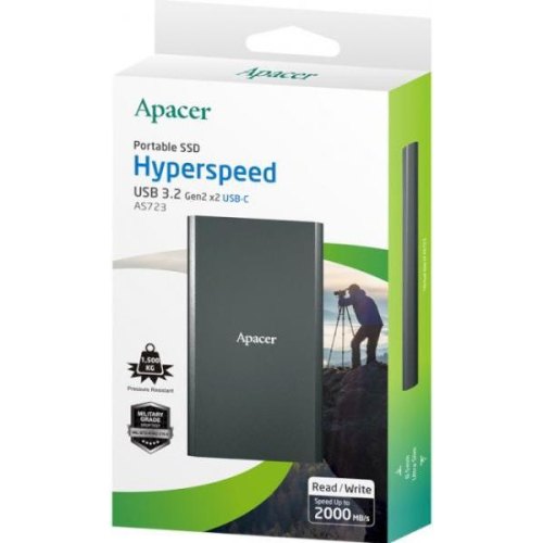 Зовнішній накопичувач SSD Apacer S723B 2TB USB (AP2TBAS723B-1)