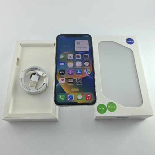 Смартфон iPhone X 64GB Silver, model A1901 USED **