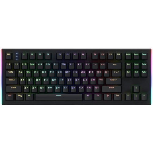 Клавіатура дротова, механічна HATOR Gravity TKL orange, чорна (HTK550UA)