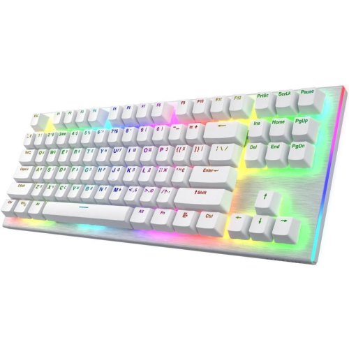 Клавіатура дротова, механічна HATOR Gravity TKL orange, біла (HTK551UA)