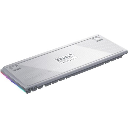 Клавіатура дротова, механічна HATOR Gravity TKL orange, біла (HTK551UA)