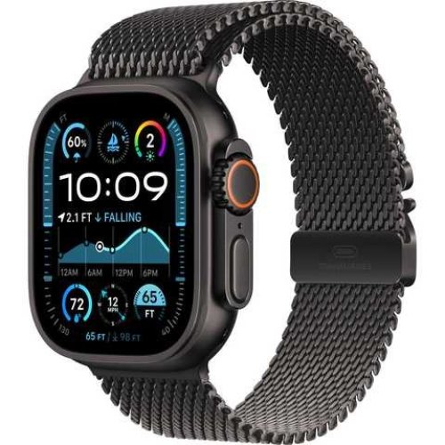 Смарт годинник Apple Watch Ultra 2 2024 GPS + Cellular 49mm Black Titanium Case with Black Titanium Milanese Loop - Medium **