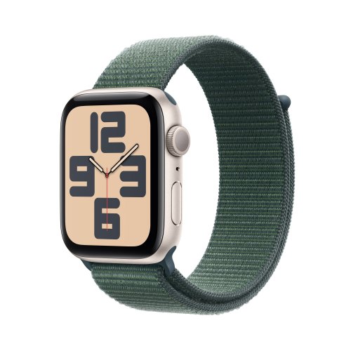 Смарт годинник Apple Watch SE 2 2024 GPS 44mm Starlight Aluminium Case with Lake Green Sport Loop **