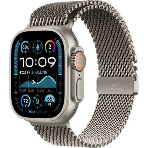 Смарт годинник Apple Watch Ultra 2 2024 GPS + Cellular 49mm Natural Titanium Case with Natural Titanium Milanese Loop - Large **