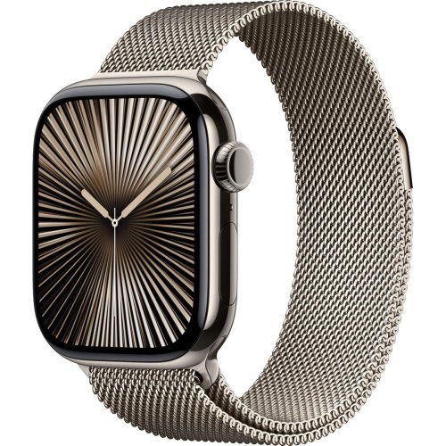 Смарт годинник Apple Watch Series 10 GPS + Cellular 42mm Natural Titanium Case with Natural Milanese Loop **