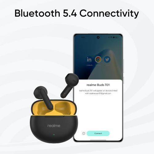 Навушники бездротові TWS Realme Buds T01 Black EU