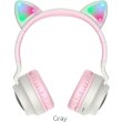 Навушники бездротові Hoco W27 Cat Ear Grey/Pink (W27GP)