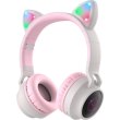 Навушники бездротові Hoco W27 Cat Ear Grey/Pink (W27GP)