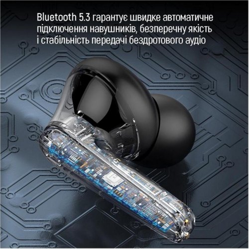 Навушники бездротові TWS СolorWay TWS-3 Earbuds Black (CW-TWS3BK)
