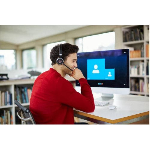 Гарнітура бездротова Jabra Evolve 65 SE MS Stereo Black (6599-833-309)