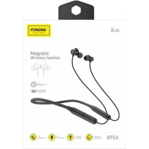 Навушники бездротові Foneng Neckband Sport BL34 (BL34-BE-N)