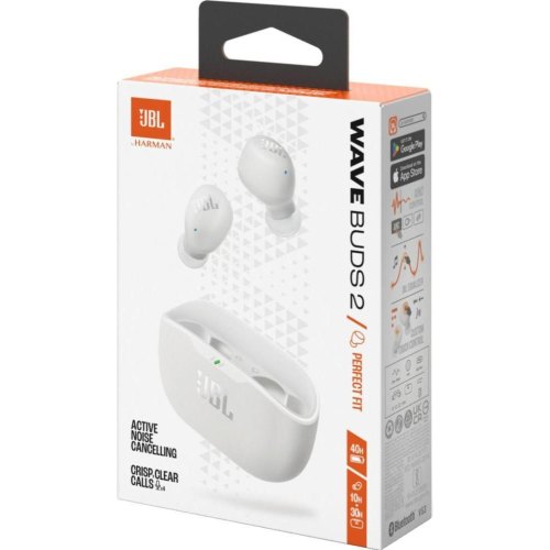 Навушники бездротові TWS JBL Wave Buds 2 White (JBLWBUDS2WHT)