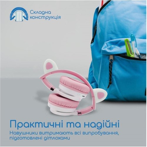 Навушники бездротові Promate Panda Bubblegum