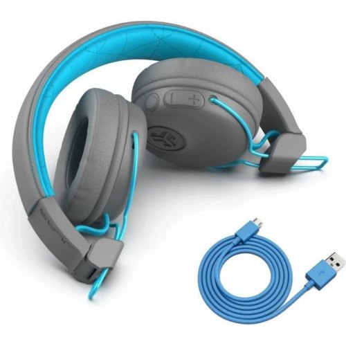 Навушники бездротові JLab Studio Wireless Grey/Blue (IEUHBASTUDIORGRYBLU4)
