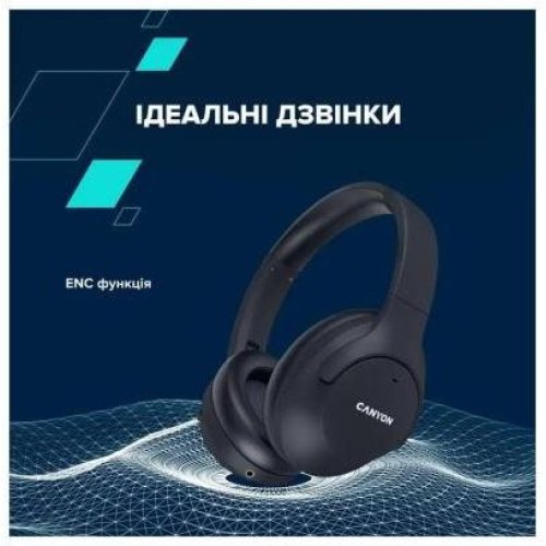 Навушники бездротові Canyon OnRiff 10 ANC Black (CNS-CBTHS10BK)