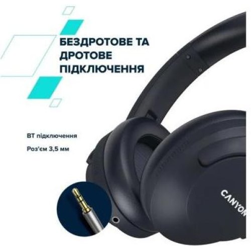 Навушники бездротові Canyon OnRiff 10 ANC Black (CNS-CBTHS10BK)