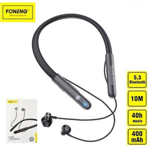 Навушники бездротові Foneng BL37 Digital Display Neckband Bluetooth Earphone (BL37-BE-DDN)
