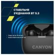 Навушники бездротові TWS Canyon OnGo TWS-10 ANC ENC Black (CNS-TWS10B)