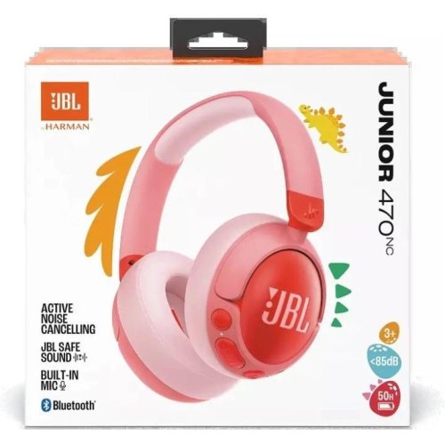 Навушники бездротові JBL Junior 470NC Pink (JBLJR470NCPIK)