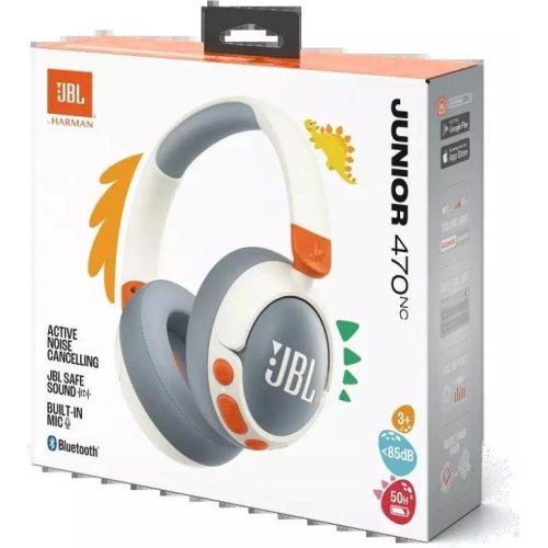 Навушники бездротові JBL Junior 470NC White (JBLJR470NCWHT)