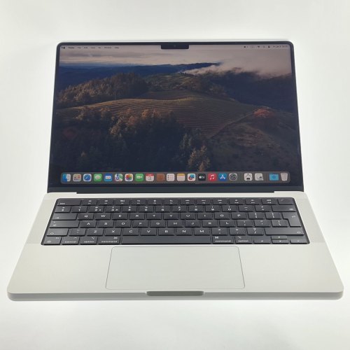 Ноутбук 14-inch MacBook Pro: Apple M1 Pro chip with 8‑core CPU and 14‑core GPU, 512GB SSD - Silver, Model A2442 USED ** (MKGR3)